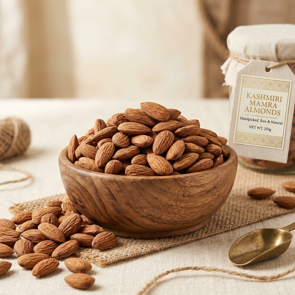 Premium Kashmiri Mamra Almonds (Raw)
