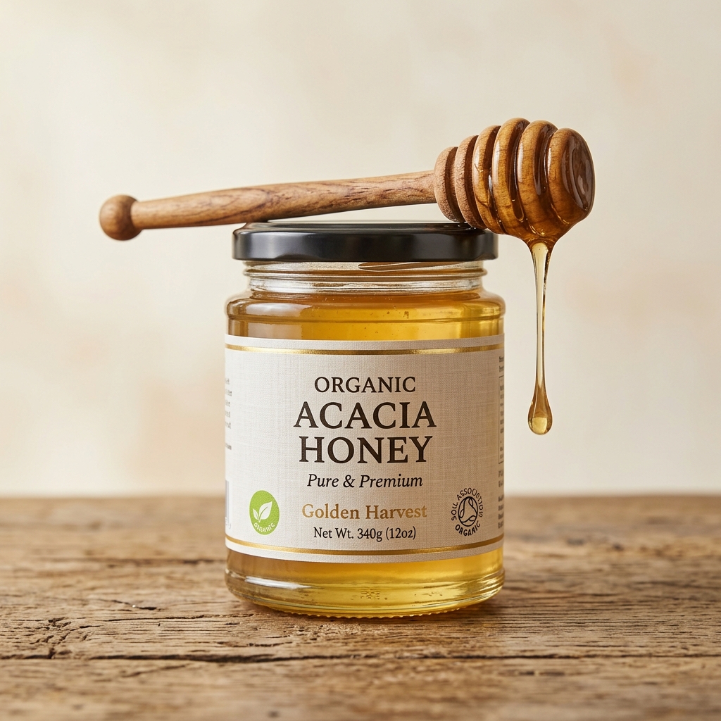 Pure Kashmiri Acacia Honey (Raw & Unfiltered)